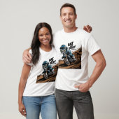 Eet mijn stof op | Grappige Motor Cross Cat Rider T-shirt (Unisex)