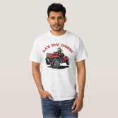 eet mijn stof, oud man op 4 shirt met rug (Voorkant volledig)