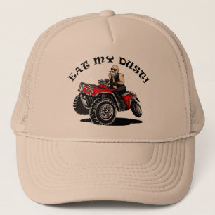eet mijn stof, oud man op 4 wieltjes grappige pett trucker pet