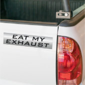 Eet mijn uitlaatgas bumpersticker (Op Truck)