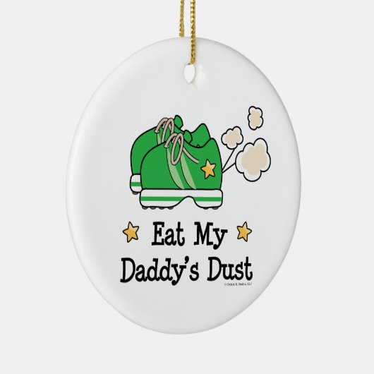 Eet mijn vaders stofsieraad keramisch ornament (Rechts)