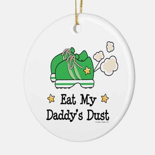 Eet mijn vaders stofsieraad keramisch ornament (Links)