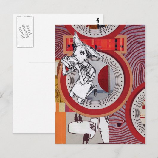 Eet mijn woorden briefkaart (Voorkant / Achterkant)