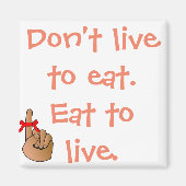 EET MINDER GEWICHT MET VERLIES MAGNEET (Voorkant)