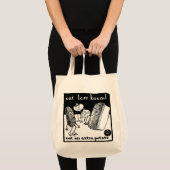 Eet minder leestas tote bag (Voorkant (product))