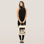 Eet minder leestas tote bag (Voorkant (model))