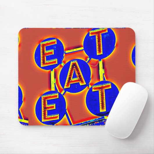 eet mousepad muismat (Met muis)