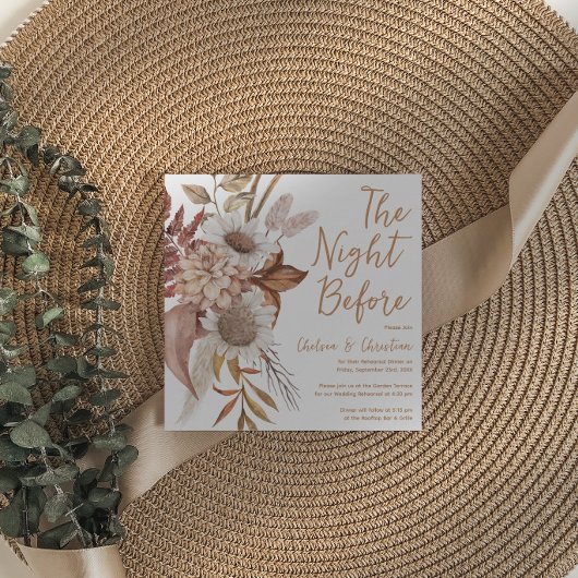 Eet na de proefbruiloft kaart