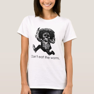 Eet niet het ergste Mexicaanse skelet T-shirt