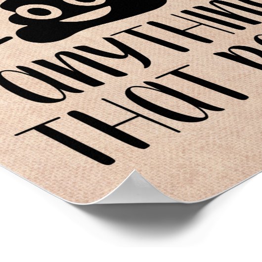 Eet niets dat poeps, Vegan Poster (Hoek)