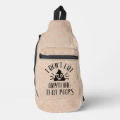Eet niets dat poeps, Vegan Sling Bag (Voorkant)