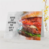 Eet nooit iets wat je niet kunt tillen kaart (Gele Bloem)