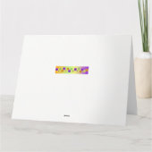 Eet nooit iets wat je niet kunt tillen kaart (Achterkant)