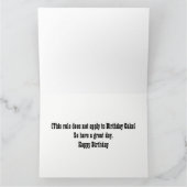 Eet nooit iets wat je niet kunt tillen kaart (Binnen)