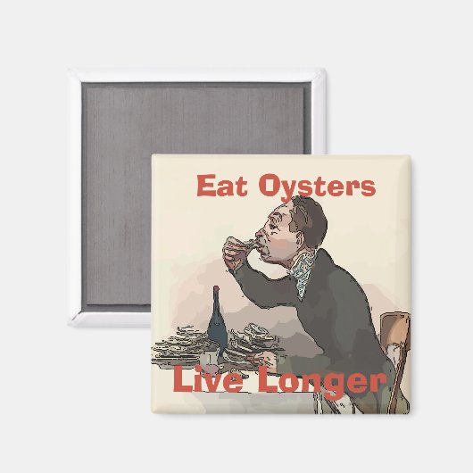  eet oesters, leef langer magneet (Voorkant / Achterkant)