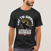 Eet om te groeien t-shirt (Voorkant)