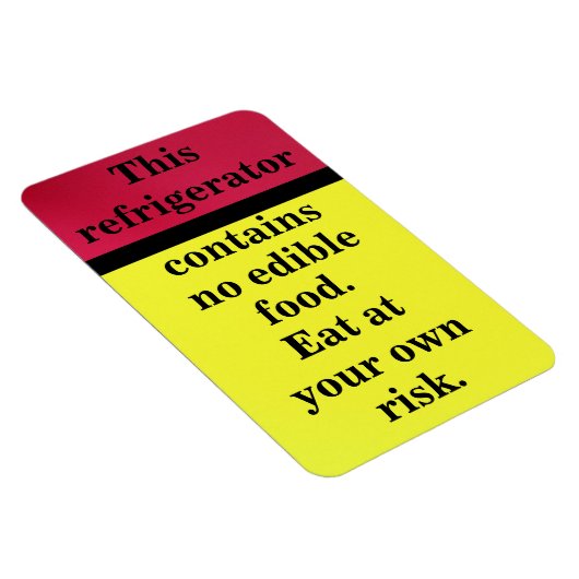 Eet op eigen risico magneet (Rechterzijde)