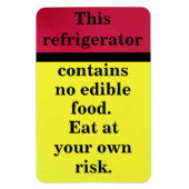 Eet op eigen risico magneet (Verticaal)