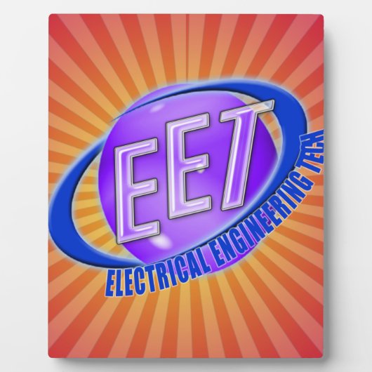 EET ORB SWOOSH LOGO ELEKTRISCHE TECHNISCHE TECHNIS FOTOPLAAT (Voorkant)
