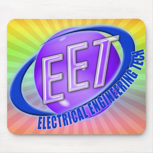 EET ORB SWOOSH LOGO ELEKTRISCHE TECHNISCHE TECHNIS MUISMAT (Voorkant)