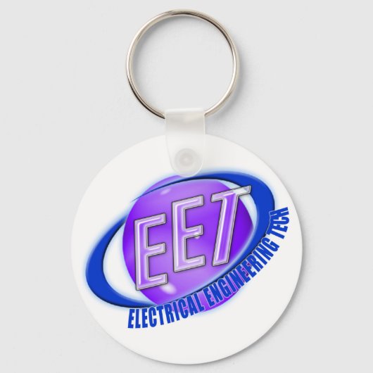 EET ORB SWOOSH LOGO ELEKTRISCHE TECHNISCHE TECHNIS SLEUTELHANGER (Voorkant)
