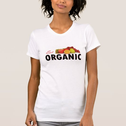 Eet organisch Shirt! T-shirt (Voorkant)