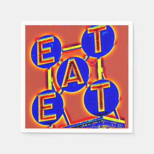 Eet papieren servetten