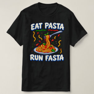 Eet Pasta Ren Snel , Grappige Pasta , Italiaans Et T-shirt