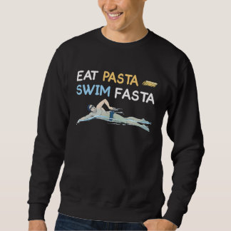 Eet pasta zwem fasta Italiaans eten Spaghetti Zwem Trui