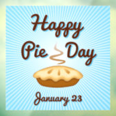 EET PIE op taartdag, 23 januari Raamsticker (Vel 3)