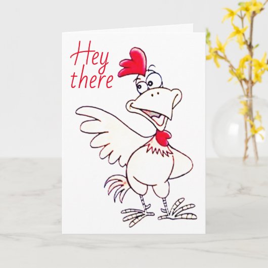 EET *PIZZA* EET GEEN KIPPENSOEP ALS JE ZIEK BENT KAART (Gele Bloem)