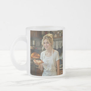 Eet Pizza Foto Personaliseer Aanpassen Matglas Koffiemok