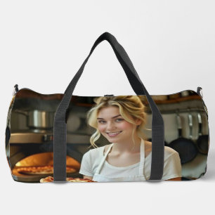 Eet Pizza Foto Personaliseer Aanpassen Plunjezak