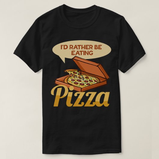 Eet Pizza Ironic Gezegde Hobby Pizza Chef T-shirt (Design voorkant)