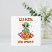 Eet pizza niet mensen (Staand voorkant)