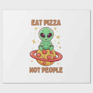 Eet pizza niet mensen cadeaupapier