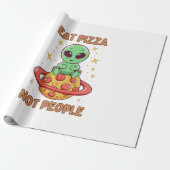 Eet pizza niet mensen cadeaupapier (Uitgerold)