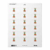 Eet pizza niet mensen etiket (Full Sheet)