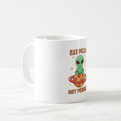 Eet pizza niet mensen koffiemok (Voorkant links)