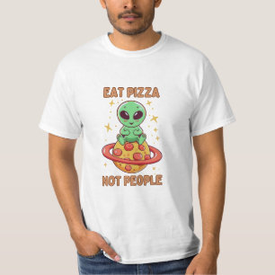 Eet pizza niet mensen t-shirt