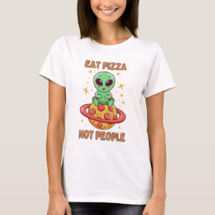 Eet pizza niet mensen t-shirt