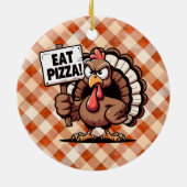 Eet Pizza Turkije Ornament (Achterkant)