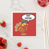 Eet Pizza Turkije Pelgrim Pet Thanksgiving Servet (Insitu)