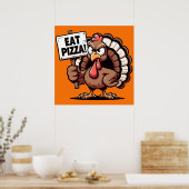 Eet Pizza Turkije Poster (Keuken)