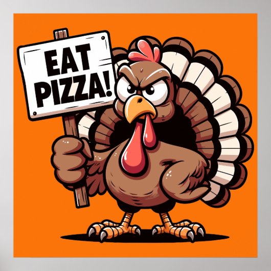 Eet Pizza Turkije Poster (Voorkant)