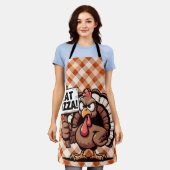 Eet Pizza Turkije Schort (Gedragen)