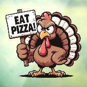 Eet Pizza Turkije Window Cling Raamsticker (Vel 3)