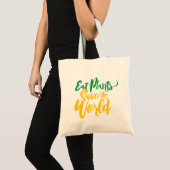 Eet Planten Bespaar de wereld Tote Bag (Voorkant (product))