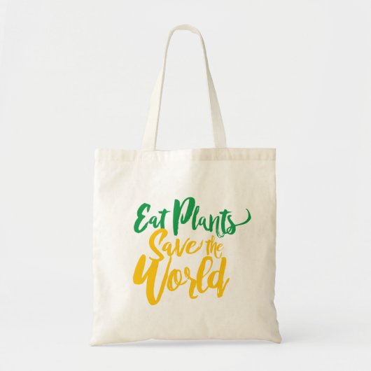 Eet Planten Bespaar de wereld Tote Bag (Voorkant)