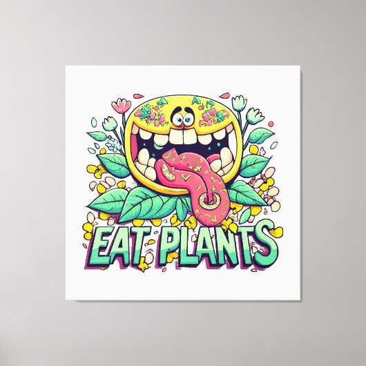 Eet Planten Canvas Afdruk (Voorkant)